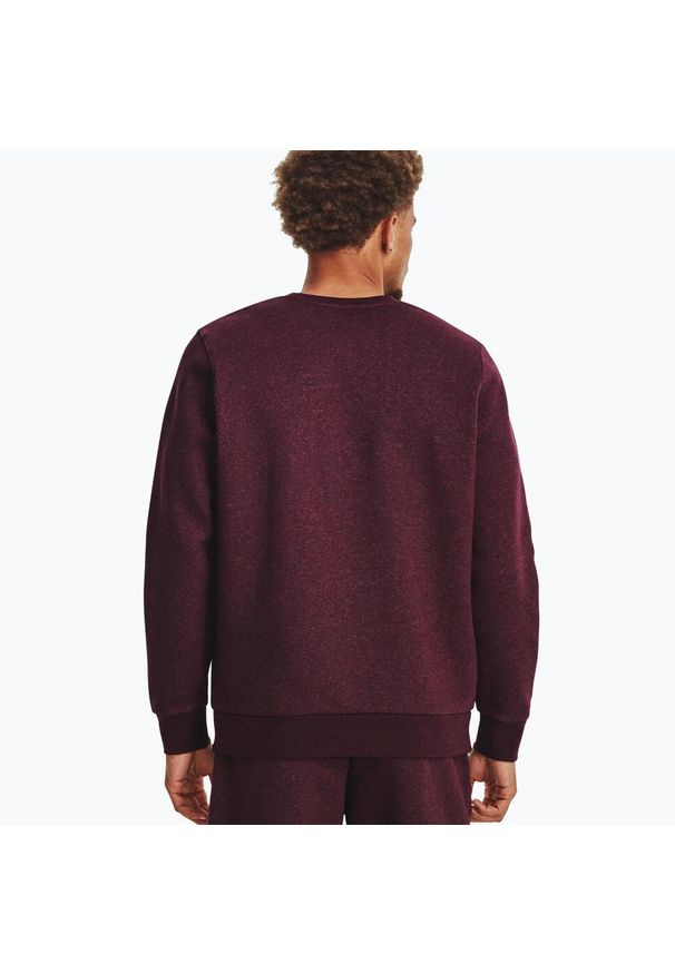 Bluza fitness męska Under Armour Essential Fleece Crew. Kolor: czerwony, brązowy, wielokolorowy. Sport: fitness