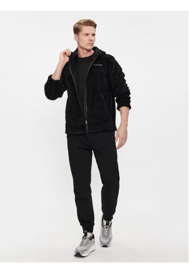 Kappa Bluza 321H7YW Czarny Regular Fit. Kolor: czarny. Materiał: syntetyk