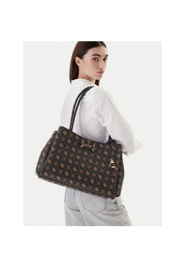 Torebka Guess. Kolor: brązowy