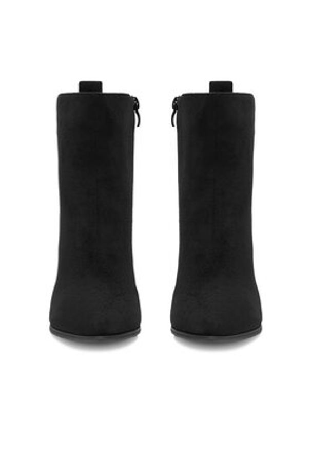 DeeZee Botki E-5133-6 Czarny. Kolor: czarny. Materiał: materiał