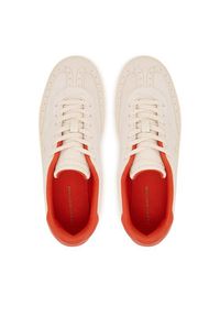 TOMMY HILFIGER - Tommy Hilfiger Sneakersy Heritage FW0FW08822 Écru. Materiał: zamsz, skóra #3