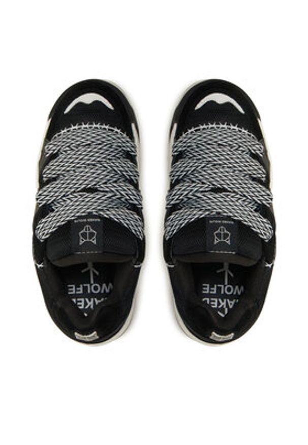 Naked Wolfe Sneakersy Slider Czarny. Kolor: czarny. Materiał: skóra