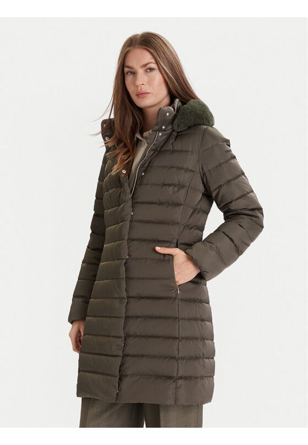 Geox Kurtka puchowa Bettanie W5626H T3122 F3236 Zielony Regular Fit. Kolor: zielony. Materiał: syntetyk