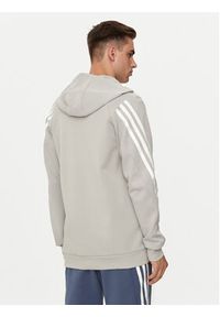 Adidas - adidas Bluza Future Icons 3-Stripes IR9157 Szary Regular Fit. Kolor: szary. Materiał: bawełna, syntetyk #5