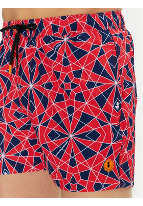 Save The Duck Szorty kąpielowe DW1222M SIPO20 Czerwony Regular Fit. Kolor: czerwony. Materiał: syntetyk