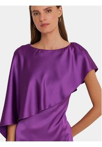 Lauren Ralph Lauren Sukienka koktajlowa 253925915001 Fioletowy Regular Fit. Kolor: fioletowy. Materiał: syntetyk. Styl: wizytowy #2