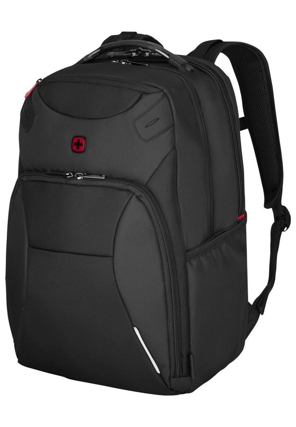 Plecak Wenger Cosmic 17'' czarny. Kolor: czarny. Materiał: materiał. Styl: casual