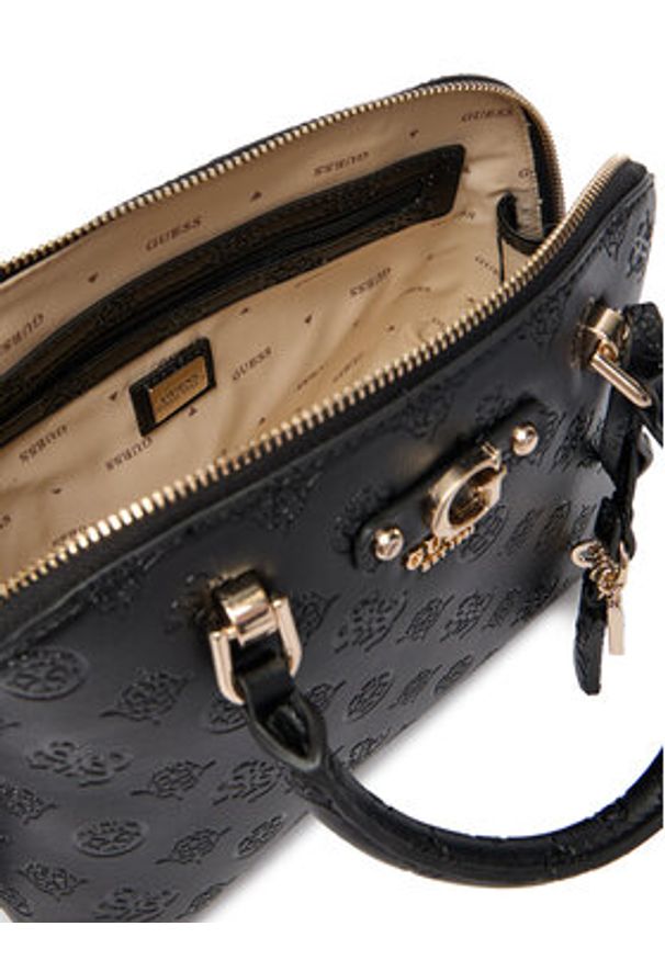 Guess Torebka Dita HWPD76 02050 Czarny. Kolor: czarny. Materiał: skórzane