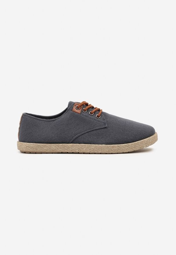 Born2be - Granatowe Trampki w Klasycznym Stylu Liliore. Okazja: na co dzień, na spotkanie biznesowe, do pracy, na spacer. Kolor: niebieski. Materiał: jeans. Styl: klasyczny