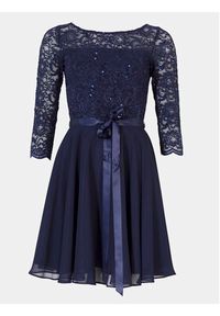 Swing Sukienka koktajlowa 77761210 Granatowy Regular Fit. Kolor: niebieski. Materiał: syntetyk. Styl: wizytowy