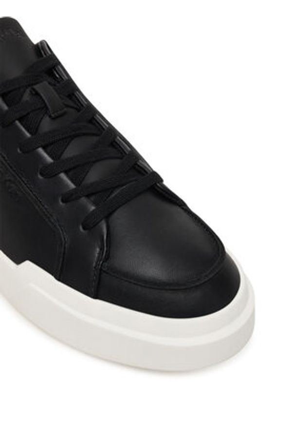 Calvin Klein Sneakersy Chunky Cupsole Lace Up Lth Pinch YM0YM01454 Czarny. Kolor: czarny. Materiał: skóra