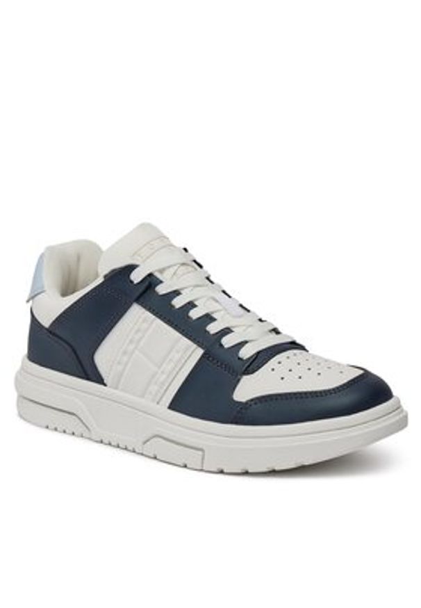 Tommy Jeans Sneakersy Tjw Skate Sneaker Mat Mix EN0EN02501 Granatowy. Kolor: niebieski. Materiał: skóra. Sport: skateboard