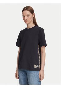 Barbour T-Shirt Fawne LML0938NY99 Granatowy Regular Fit. Kolor: niebieski. Materiał: bawełna #1