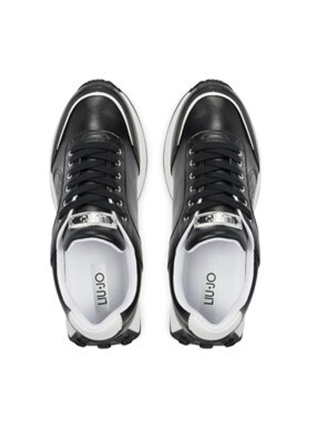 Liu Jo Sneakersy Lolo 17 BF4085 PX136 Czarny. Kolor: czarny. Materiał: skóra