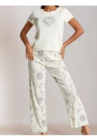 Sinsay - Bawełniana piżama dwuczęściowa - biały. Kolor: biały. Materiał: bawełna #1