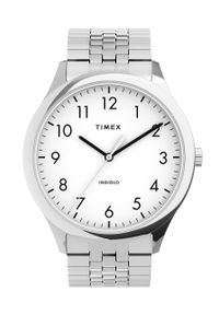 Timex - Zegarek TW2U39900. Rodzaj zegarka: cyfrowe. Kolor: srebrny. Materiał: materiał, koronka