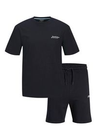 Jack & Jones - Jack&Jones Komplet t-shirt i szorty sportowe Beau 12277466 Granatowy Relaxed Fit. Kolor: niebieski. Materiał: bawełna. Styl: sportowy #8