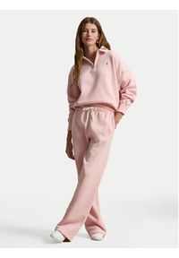 Polo Ralph Lauren Bluza 211B18685008 Różowy Relaxed Fit. Typ kołnierza: polo. Kolor: różowy. Materiał: bawełna #4