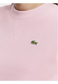 Lacoste Bluza SF5245 Różowy jasny Relaxed Fit. Kolor: różowy. Materiał: syntetyk #5