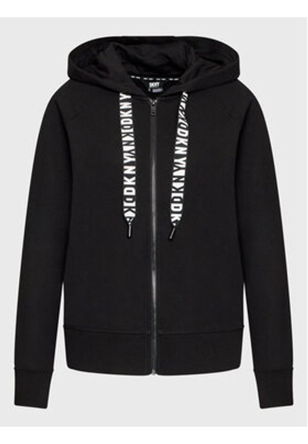 DKNY Sport Bluza DP2J8598 Czarny Regular Fit. Kolor: czarny. Materiał: bawełna. Styl: sportowy
