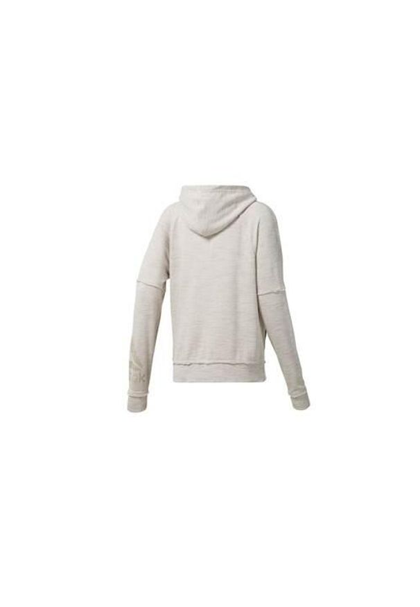 Bluza sportowa damska Reebok Training Essentials Marble Logo Full Zip. Typ kołnierza: kaptur. Kolor: beżowy