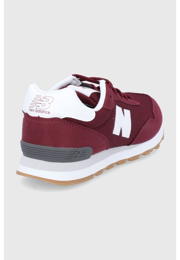 New Balance Buty dziecięce kolor brązowy. Nosek buta: okrągły. Zapięcie: sznurówki. Kolor: czerwony. Materiał: guma