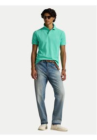 Polo Ralph Lauren Polo 710782592018 Zielony Slim Fit. Typ kołnierza: polo. Kolor: zielony. Materiał: bawełna #5