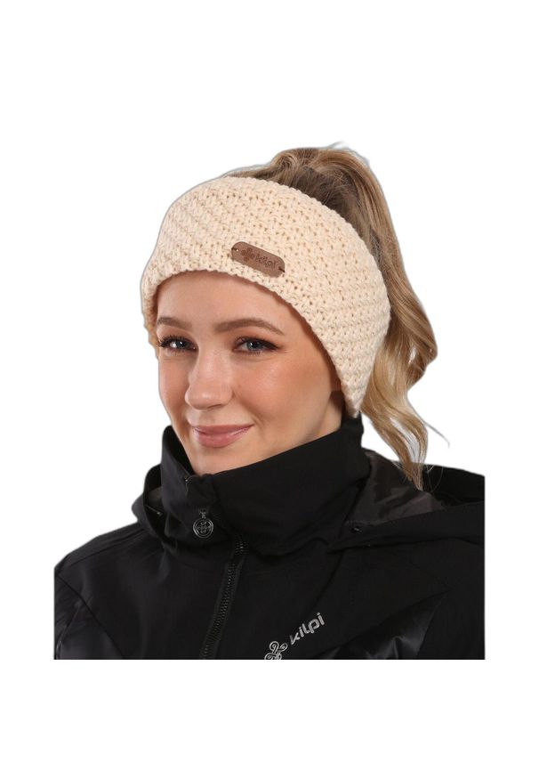 Opaska damska Kilpi Sima. Kolor: biały. Sezon: zima. Styl: elegancki