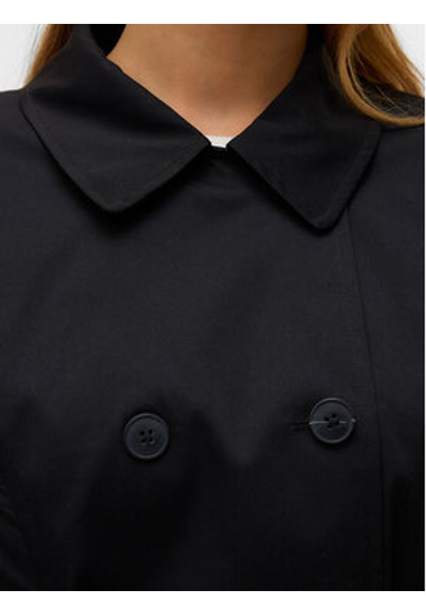 Vero Moda Trencz Chelsea 10329343 Czarny Regular Fit. Kolor: czarny. Materiał: syntetyk