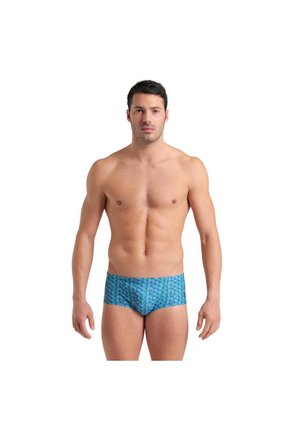 Szorty Kąpielowe Arena Starfish Low Waist Swim Short. Kolor: wielokolorowy, niebieski, zielony. Materiał: materiał