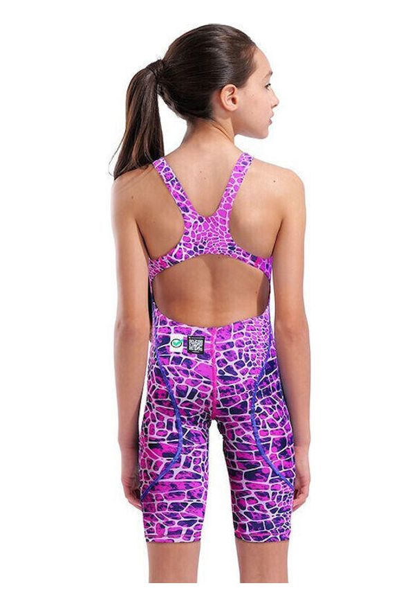 Strój startowy Arena Powerskin ST NEXT Junior Snake Pink. Kolor: różowy