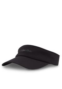 Calvin Klein Daszek Seersucker Visor K50K512973 Czarny. Kolor: czarny. Materiał: poliester, materiał #1