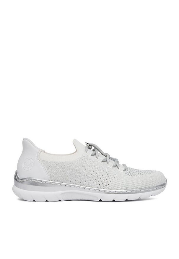 Rieker Sneakersy CEO-L3261-90 Biały. Kolor: biały. Materiał: materiał