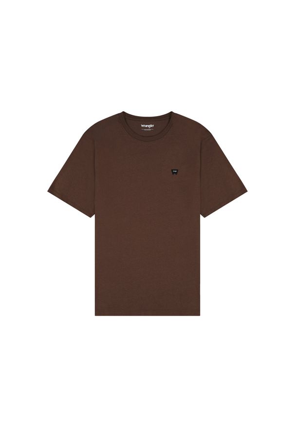 Wrangler - MESKA KOSZULKA WRANGLER SIGN OFF TEE MAHOGANY 112371484