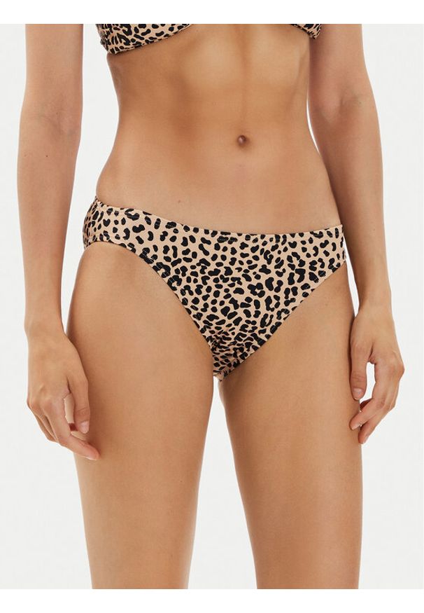 MICHAEL Michael Kors Dół od bikini MM29142 Beżowy. Kolor: beżowy. Materiał: syntetyk