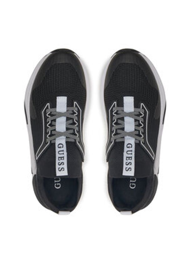 Guess Sneakersy FLPGAX FAB12 Czarny. Kolor: czarny. Materiał: skóra
