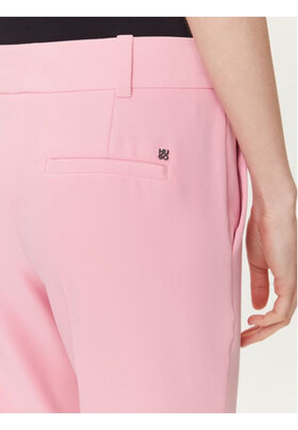 Hugo - HUGO Spodnie materiałowe Hedima-1 50544742 Różowy Slim Fit. Kolor: różowy. Materiał: syntetyk