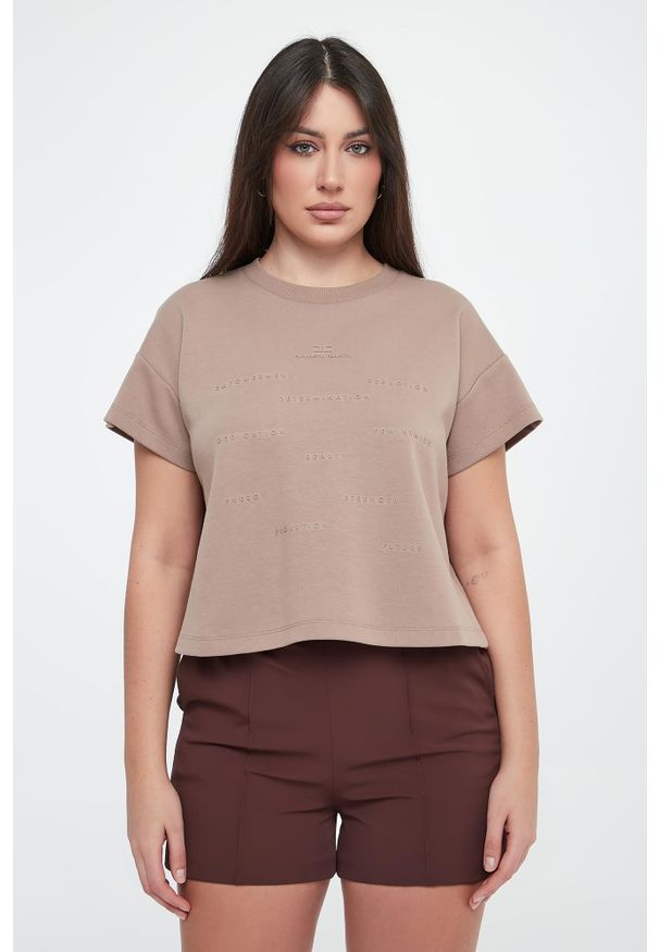 Elisabetta Franchi - T-shirt damski ELISABETTA FRANCHI