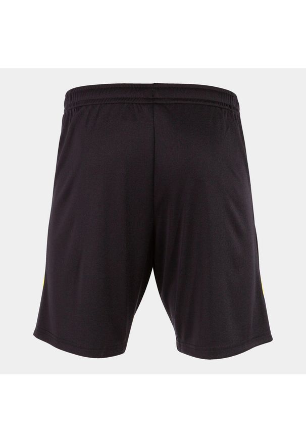 Szorty Joma Championship VII. Kolor: żółty, czarny, wielokolorowy. Sport: piłka nożna