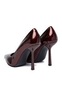 Eva Minge Szpilki EO-ESME-808-Y5P Bordowy. Kolor: czerwony. Materiał: syntetyk, skóra. Obcas: na szpilce #3