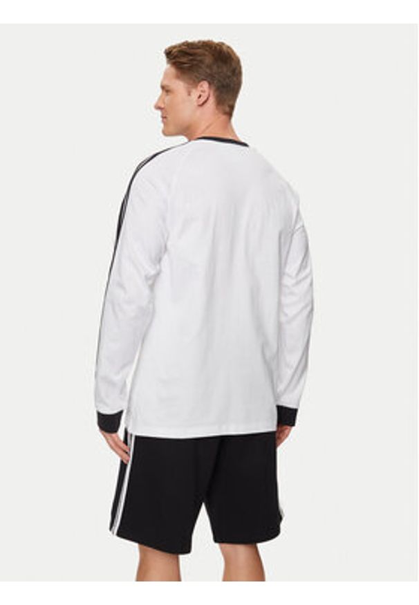 Adidas - adidas Longsleeve Adicolor Classics 3-Stripes Long-Sleeve Top IA4879 Biały Slim Fit. Kolor: biały. Materiał: bawełna. Długość rękawa: długi rękaw