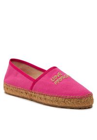 Love Moschino - LOVE MOSCHINO Espadryle JA10572G0IJP5604 Różowy. Kolor: różowy. Materiał: materiał