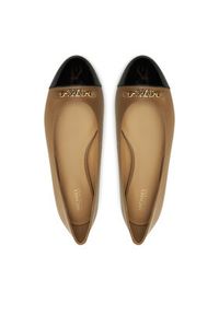 MICHAEL Michael Kors Baleriny Rebeca Flex Ballet 40F4RBFP1L Brązowy. Kolor: brązowy. Materiał: skóra #2