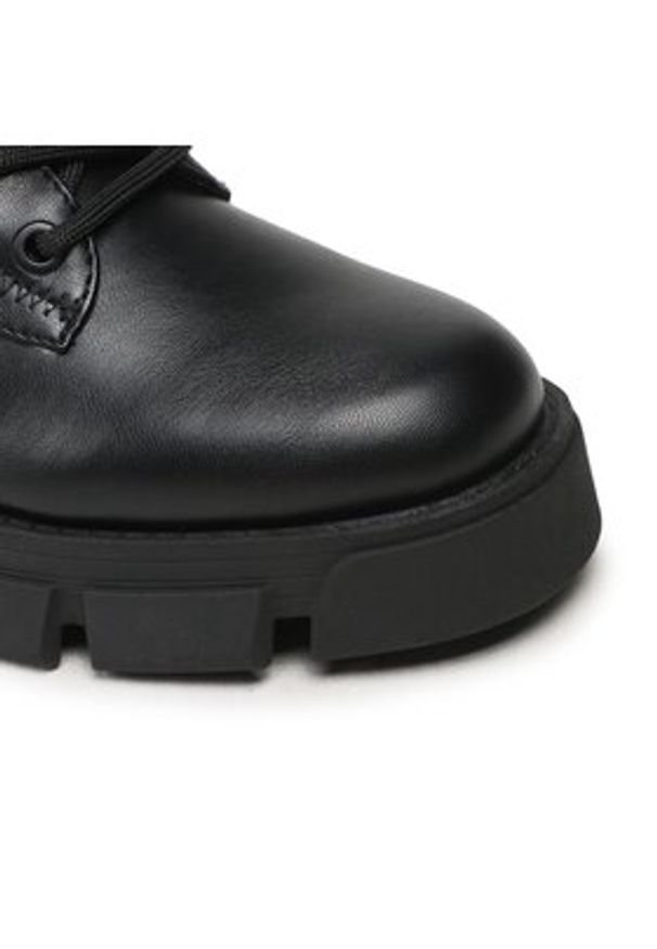 Guess Botki Madaya FL7MDY ELE10 Czarny. Kolor: czarny. Materiał: skóra