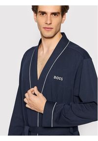 BOSS - Boss Szlafrok Kimono 50469624 Granatowy. Kolor: niebieski. Materiał: bawełna #2