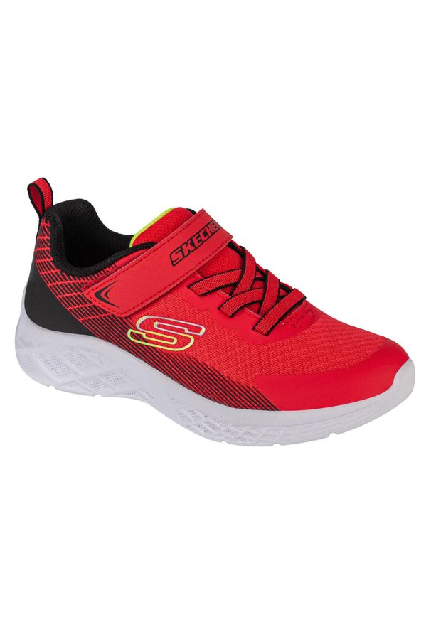 skechers - Tenisówki Skechers Model 403924l Kolor Złoty. Zapięcie: rzepy. Kolor: czerwony, żółty. Materiał: materiał, tkanina, syntetyk. Szerokość cholewki: normalna. Sport: turystyka piesza