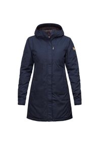 Fjällräven - Płaszcz damski Fjallraven Kiruna Padded Parka. Kolor: niebieski. Materiał: puch. Sport: turystyka piesza