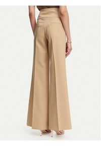 ACCESS FASHION Spodnie materiałowe 63-5022-135 Beżowy Flare Fit. Kolor: beżowy. Materiał: syntetyk #4