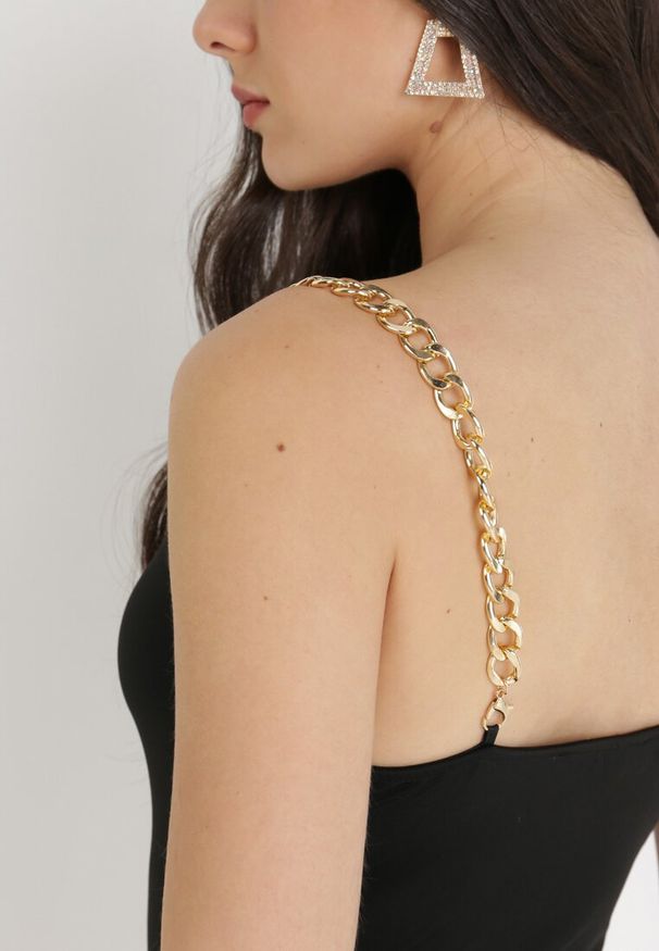 Born2be - Czarna Sukienka Semia. Kolor: czarny. Długość rękawa: na ramiączkach. Długość: mini