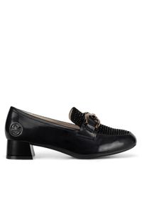 Rieker Loafersy 45055-00 Czarny. Kolor: czarny. Materiał: skóra #1